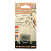 ナカバヤシ 日本国内用電源変換プラグ Cタイプ MBA-KC 1個