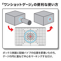 祥碩堂 ワンショットゲージ TKG-B01 1枚（直送品）