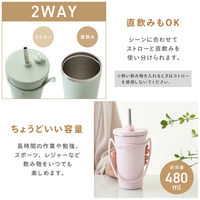 武田コーポレーション ストロータンブラー 480ml CBK ホルダー付き STTR-480CBK 1箱(9個入)（直送品）