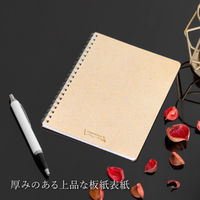 日本ノート ノート Wリングノート カミノ B6 5mm方眼罫40枚 ベージュ PT036SE 1冊