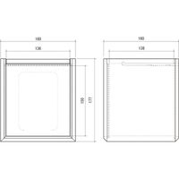 【軒先渡し】朝日木材加工 ペット仏壇 クロシェ 幅160×奥行160×高さ177mm ナチュラル CLP-1816BX-NA 1個（直送品）