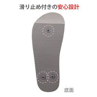 竹虎 転倒予防シューズ つま先なし ブラック L 091294 1足 W1798