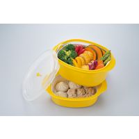 イモタニ 茹で蒸し工房2段 YK-601 4個（直送品）