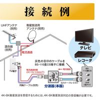 サン電子 新4K8K衛星放送対応分波器 4SP-K77R-WP 2個（直送品）