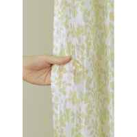 ユニベール 厚地+レースカーテンセット ショット 幅1000×高さ1780mm グリーン 4548654683140 1セット（4枚入）（直送品）