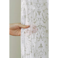 ユニベール 厚地+レースカーテンセット ショット 幅1000×高さ1000mm ネイビー 4548654744148 1セット（4枚入）（直送品）