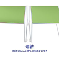 藤沢工業 TOKIO NSB・NSWシリーズ スタッキングチェア NSB-T10 ライトグリーン 1セット（4脚入）（取寄品）