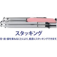 藤沢工業 TOKIO NFAシリーズ 折畳チェア NFA-700 パステルピンク 1セット（5脚入）（取寄品）