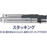 藤沢工業 TOKIO NFAシリーズ 折畳チェア NFA-750 ブラック 1セット（5脚入）（取寄品）