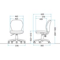 藤沢工業 TOKIO FSTシリーズ オフィスチェア FST-77L ブラック 1脚（取寄品）
