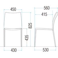 藤沢工業 TOKIO リフレッシュチェア CSL-5 カーキ 1セット（4脚入）（取寄品）