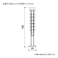 ストア・エキスプレス カタログスタンドA4 7段シルバー新仕様 7011-181（直送品）