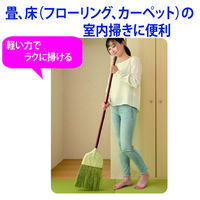 山崎産業 デイリークリーン 座敷箒 長柄 座敷ほうき　室内　屋内 1箱(2本入)