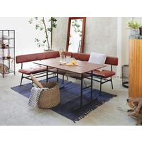 【アウトレット】市場 anthem アンセム LDテーブル 幅1200×奥行750×高さ720mm ブラウン ANT-3049BR 1台（直送品）