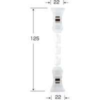 KMA 3連Mクリップ付 Mクリップ 10個入 049-4116721-10 1セット(10個入)（直送品）