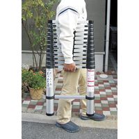 ヨシゼン 伸縮らくらくはしご 高さ2.6M 60297（直送品）