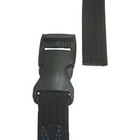 【並行輸入品】三友産業 バックル付ゴムベルト 19mm×1m 黒 HR-2607-10P 1セット(1本×10)