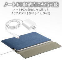 エレコム マグネットフラップインナーケース/13.3inch/ネイビー BM-IBMF13NV 1個