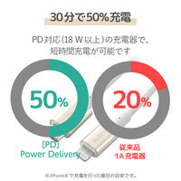 エレコム USB C-Lightningケーブル/準高耐久/2.0m/ゴールド MPA-CLPS20GD 1個（直送品）