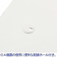 林製作所 上下昇降テーブル 幅1600×奥行800×高さ700-1100mm ホワイト YSU-002 1台（直送品）