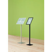 アール・エフ・ヤマカワ スナップ案内板 A3 ブラック 幅452×奥行き250×高さ1098mm 1台 掲示板 ディスプレイスタンド 透明カバー付き