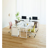 サンワサプライ 肘付きファブリックチェア レッド SNC-T159AR 1脚 オフィスチェア 背座：布張り 脚幅：620、座幅：470mm ホワイトフレーム