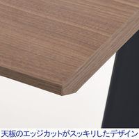 オカムラ VILLAGE VD-Aデスク 平机 幅1400×幅700×高さ720mm 天板ミディアムウォールナット/脚ホワイト 1台（取寄品）