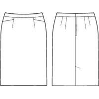 チクマ HIGH TENSION STRETCH スカート タイト AR3853-1-7（直送品）