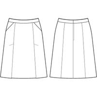 チクマ HIGHTENSION STRETCH スカートAライン AR3854-1-13（直送品）