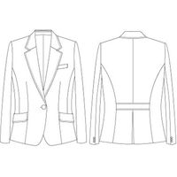 チクマ シャドーストライプ ジャケット AR4814-1-5（直送品）