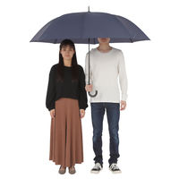 伊藤忠リーテイルリンク ワンタッチ布傘 ネイビー 80cm NK-4