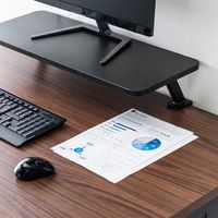 サンワサプライ 机上台 机上ラック クランプ式 幅650mm MR-LC305BK 1個