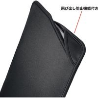 サンワサプライ PCインナーバッグ 封筒型 11インチワイド対応 ブラック IN-WETSL11BK 1個