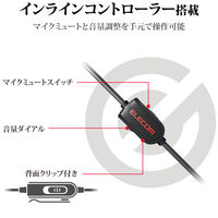 エレコム ゲーミングヘッドセット/HS-G30/オーバーヘッド/ブラック HS-G30BK 1個