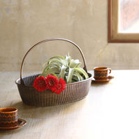 スパイス ブリキハンドル付きオーバルトレイL BAGS2223CP 1個（直送品）