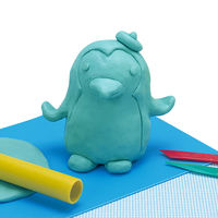 デビカ 油ねんど 500g エメラルドグリーン 093186 5個