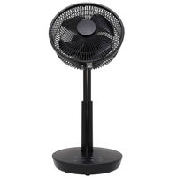 エスケイジャパン リビング扇風機 逆回転機能付き DCリモコン式 羽根径22cm 4枚羽根 黒色 SKJ-KT20FSA(BK) 1台（直送品）