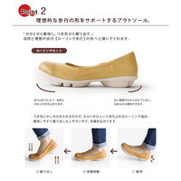 リゲッタ ツヴォル スリッポンパンプス レッドブラウン S(22.0~22.5) TB103-RBR-S 1足　ナースシューズ（直送品）