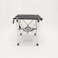 三和 ソーラーパネルテーブル　ブラック&オレンジ HDL-OSPT1-L SS-50-O 1箱(6台)（直送品）