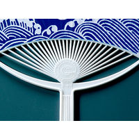 アーテック ポリ平柄うちわ 白貼り 18154 1セット（5枚）