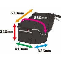 川住製作所 KWー320KH 膝を雨から守る前カゴカバー カーキ 1セット(2枚)（直送品）