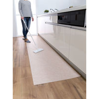 サンコー 吸着拭けるキッチンマット60×240cm 無地 ベージュ KP-79 日本製 撥水 キッチンマット ずれない おくだけ吸着 1個（直送品）