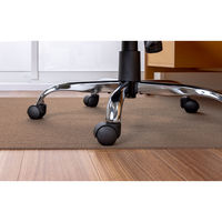 サンコー ゲーミングチェアマット 160×90cm 1枚 ロング 大 ずれない デスク 洗える おくだけ吸着 ブラウン KX-57