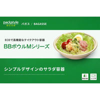 パックスタイル バガス容器 BBボウルM 小 129φ×40H 00670564 1袋(50個)（直送品）