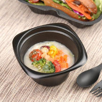 リスパック スープ容器 RHFフーフ127-65B 黒 RHPH741 1袋(50個)（直送品）