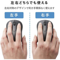 エレコム 無線マウス/光学式/Mサイズ/抗菌/ブラック M-DY11DRSKBK 1個（わけあり品）