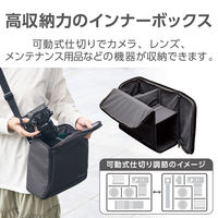 ビジネスリュック 大容量 2STYLE カメラバッグ付属 15.6インチノートPC ブラック BM-OFC01BK エレコム 1個