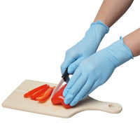 小野商事 ニトリル手袋 ブルー パウダーフリー SSサイズ AG7240 AG7240SS 1箱(100枚入)