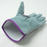 小野商事 牛床革手袋 オイル加工 内綿付き グリーン M 玄武 AG4819 AG4819M 1双（直送品）