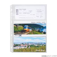 myfa（ミファ）コレクションポケット 3ポケット A4 30穴 チケット・領収書用 10枚入 1セット（5袋）リヒトラブ